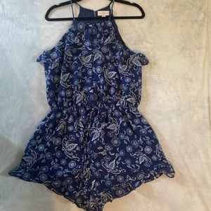 Navy blue romper size M